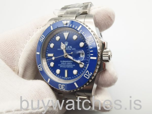 Rolex Submariner 116619 Relógio masculino automático 40 mm ouro branco