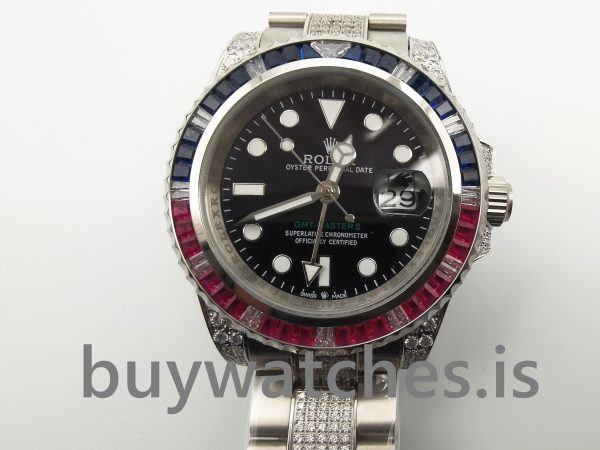 Rolex GMT-Master Ii 116759 Relógio automático masculino preto de 40 mm