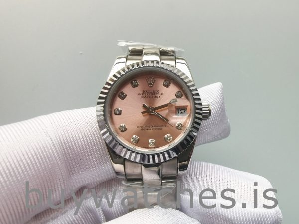 Rolex Datejust 178271 Relógio feminino de médio porte em aço Eve ouro e diamante