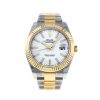 Rolex Datejust Oyster White Stk Asian 2813 Relógio Automático Branco Masculino