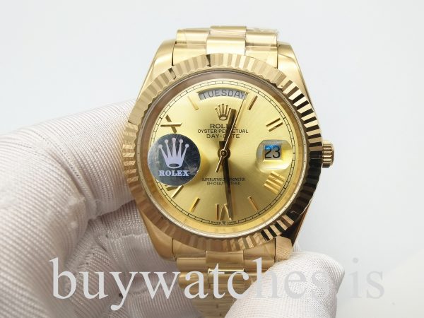 Rolex Day-Date 228238 Relógio automático unissex em aço ouro amarelo 40 mm