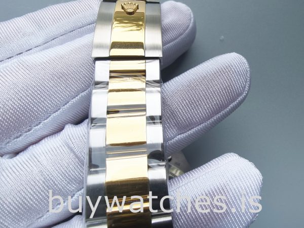 Rolex Datejust Oyster White Stk Asian 2813 Relógio Automático Branco Masculino