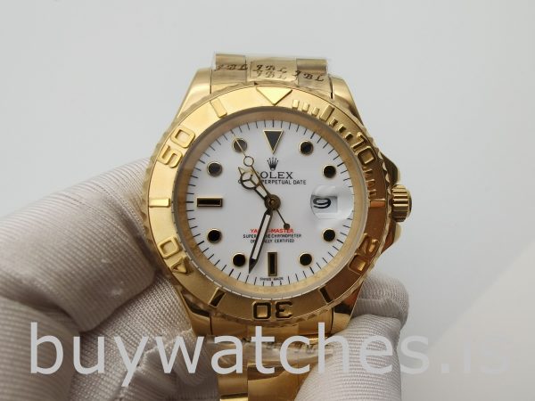 Rolex Yacht-Master 16628 Relógio masculino de ouro amarelo 18k 40 mm