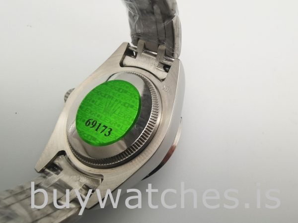 Rolex Datejust 81339 Relógio White Dial 34mm Senhoras 31 Jóias