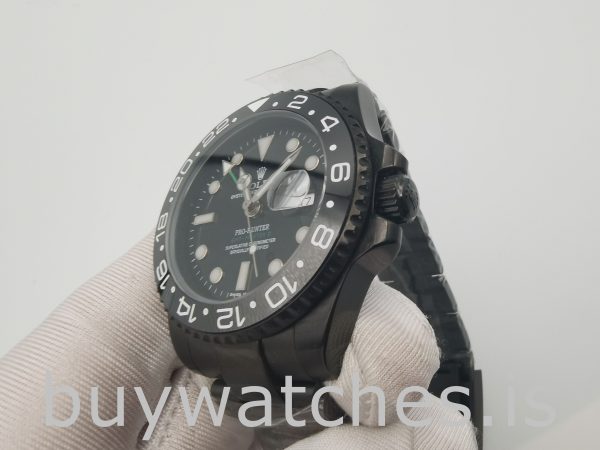 Rolex GMT Master II 116710 Relógio Automático Homem Preto 40mm Aço