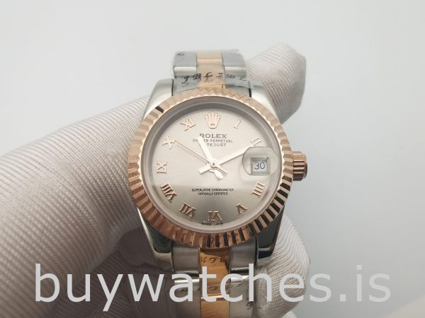 Rolex Datejust 179171 Relógio Automático Lady Grey 26mm Steel Rose Gold