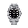 Rolex Day-Date 228349RBR Relógio masculino com mostrador preto de 40 mm