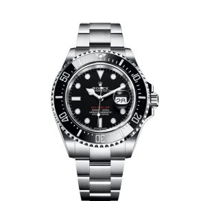 Rolex Sea-Dweller 126600 Relógio automático suíço redondo de aço preto de 43 mm