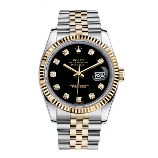 Rolex Datejust 116233 Relógio automático unissex 36 mm em ouro amarelo 18k