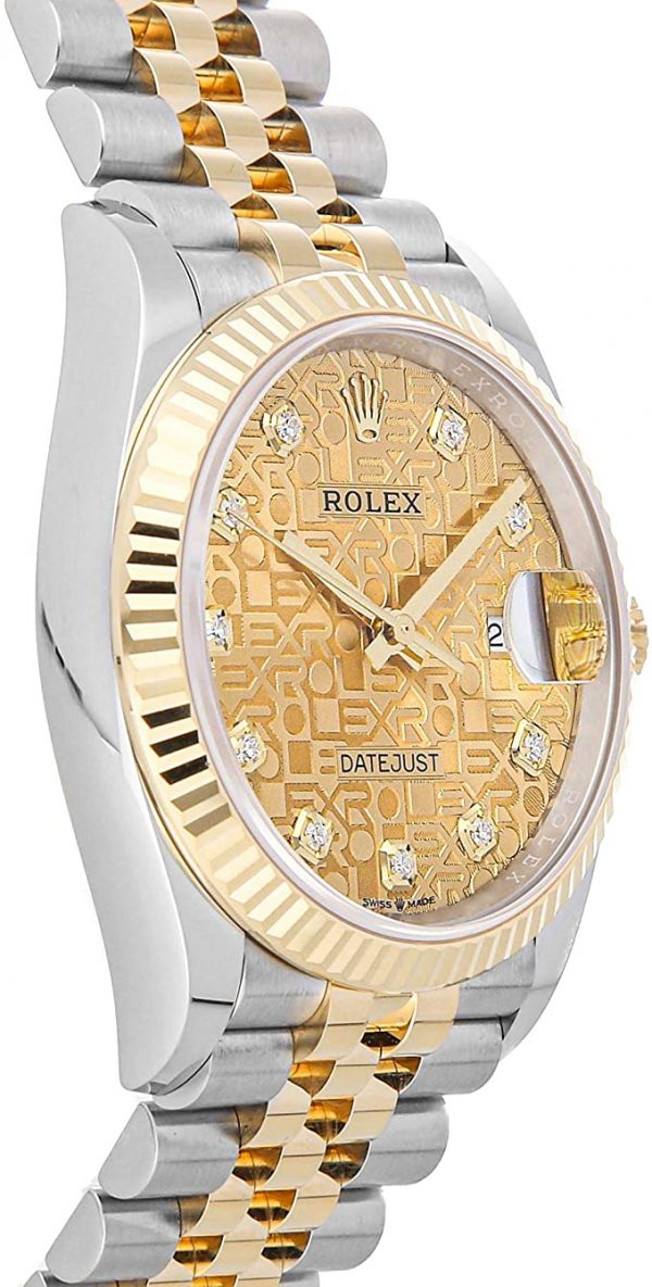 Rolex Datejust 126233 Relógio masculino de 36 mm com mostrador bege