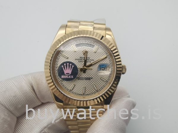 Rolex Day-Date 228238 Relógio Automático Safira 40mm em Ouro Amarelo