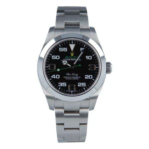 Rolex Air-King 116900 Replica Relógio masculino 40 mm com mostrador preto